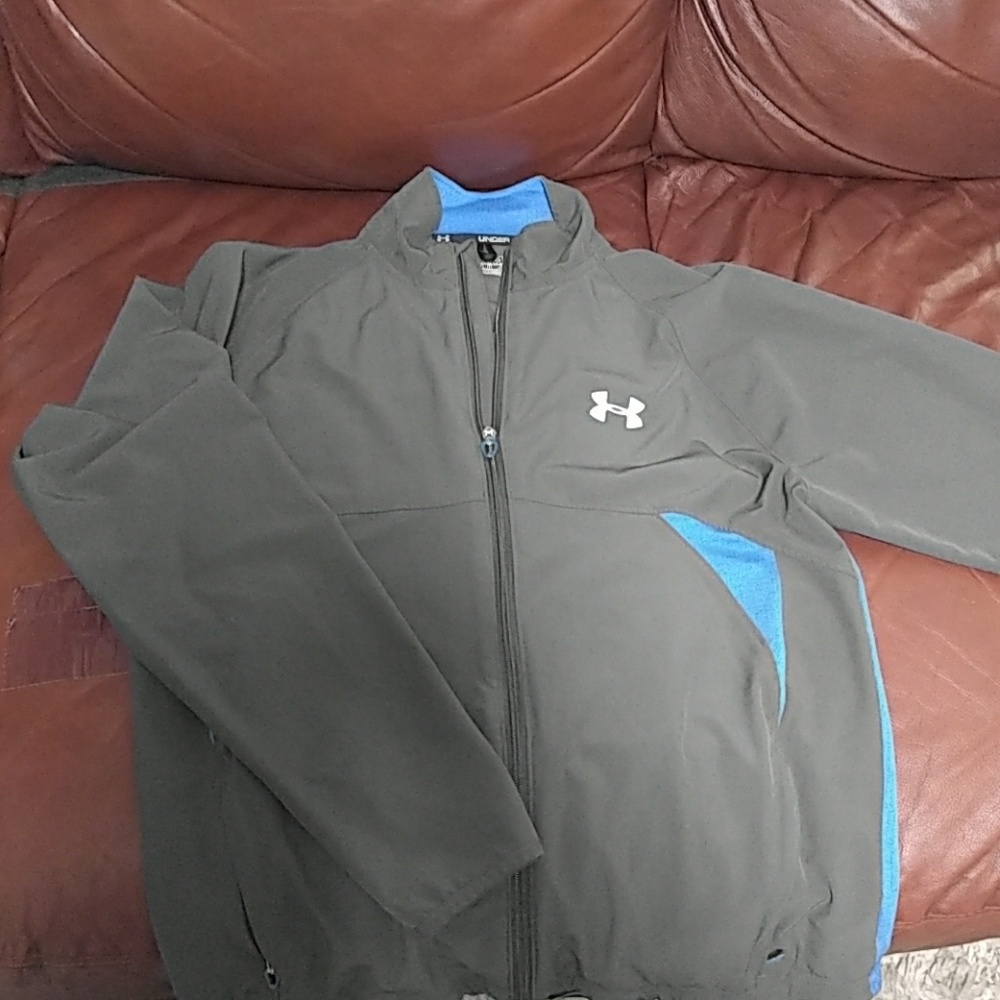 Gray UA light jacket..